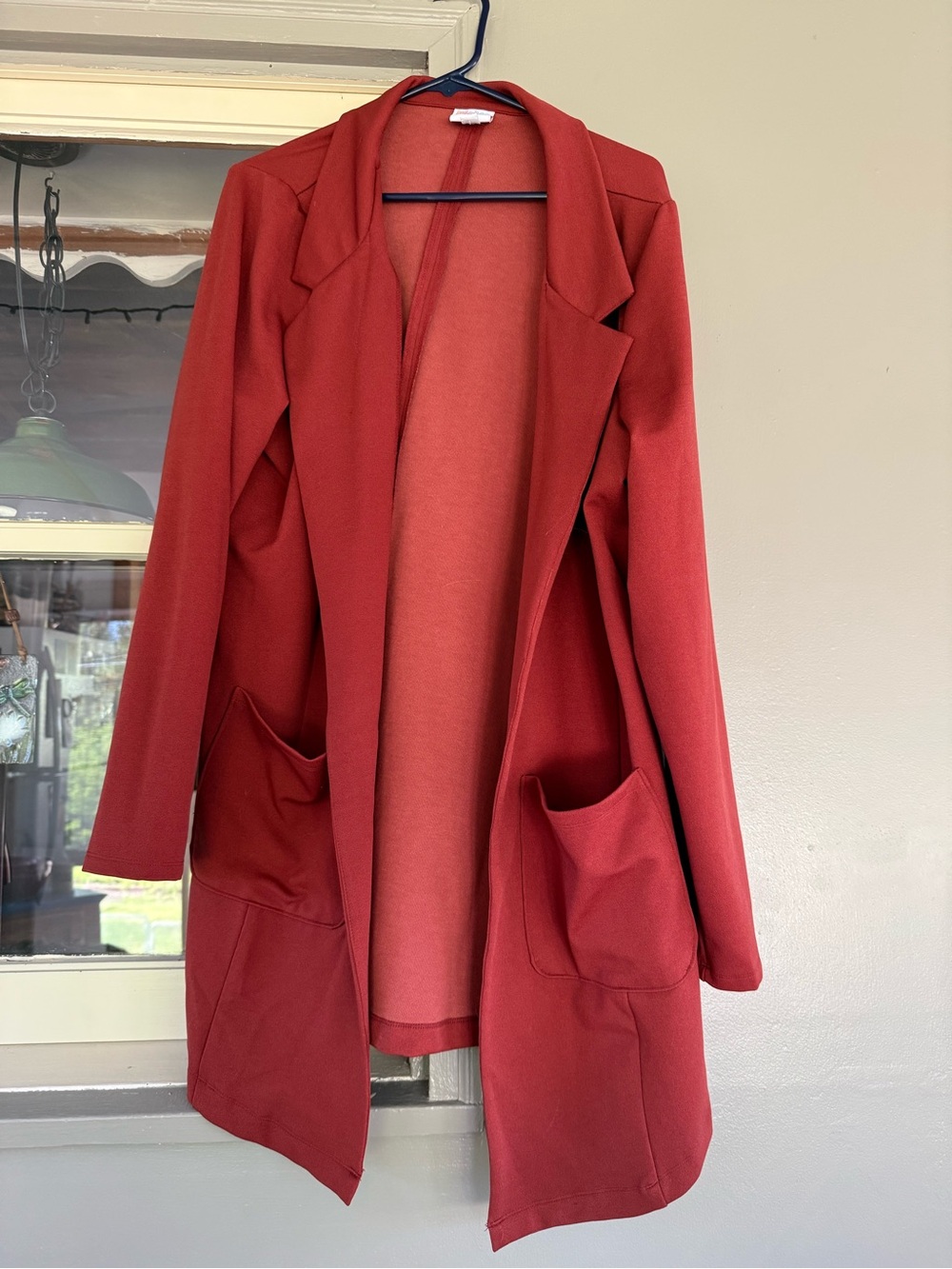 LuLaRoe Red Open-Front Blazer Coatigan